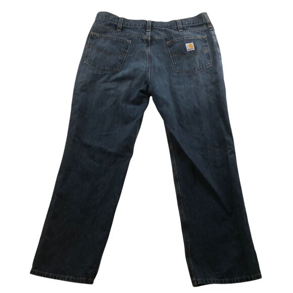 Carhartt Mens Workwear Jeans Size 38x30 Relaxed Fit Blue Denim Casual 101493-968 - Picture 2 of 14